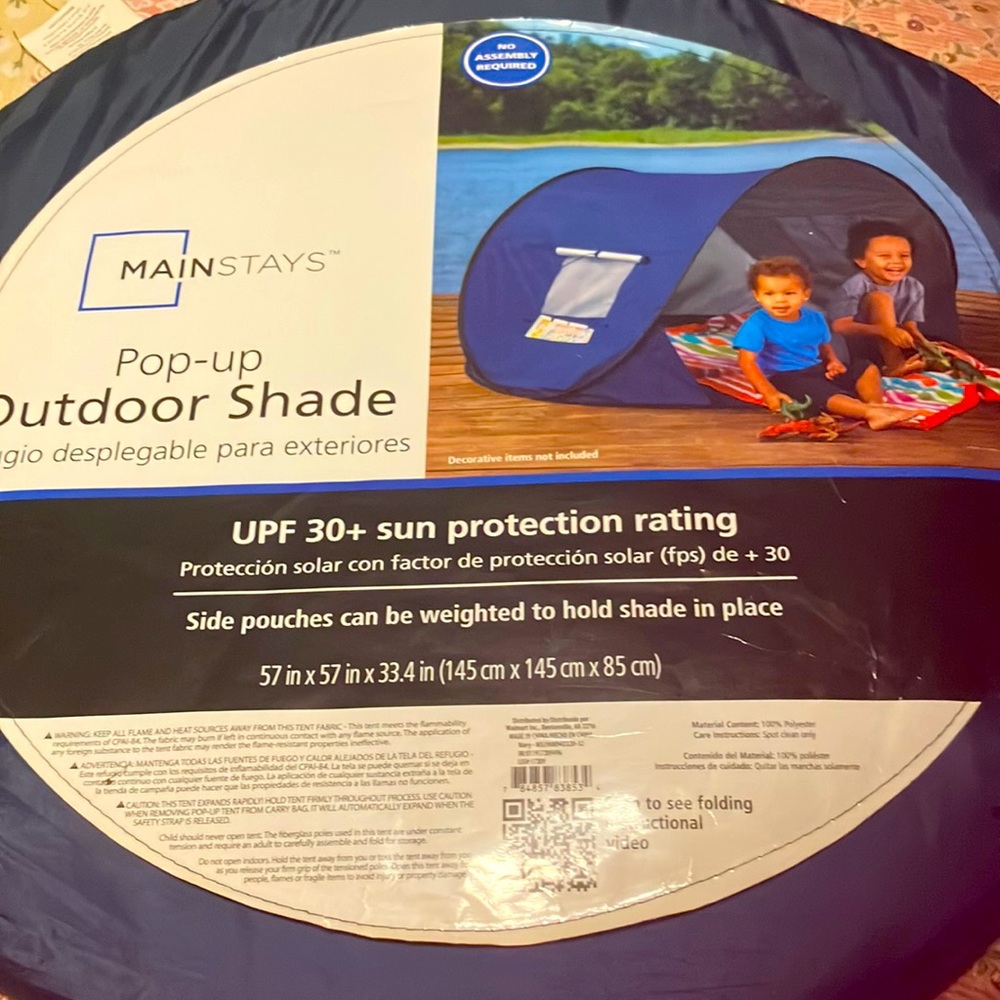 Mainstay Pop-up Shade